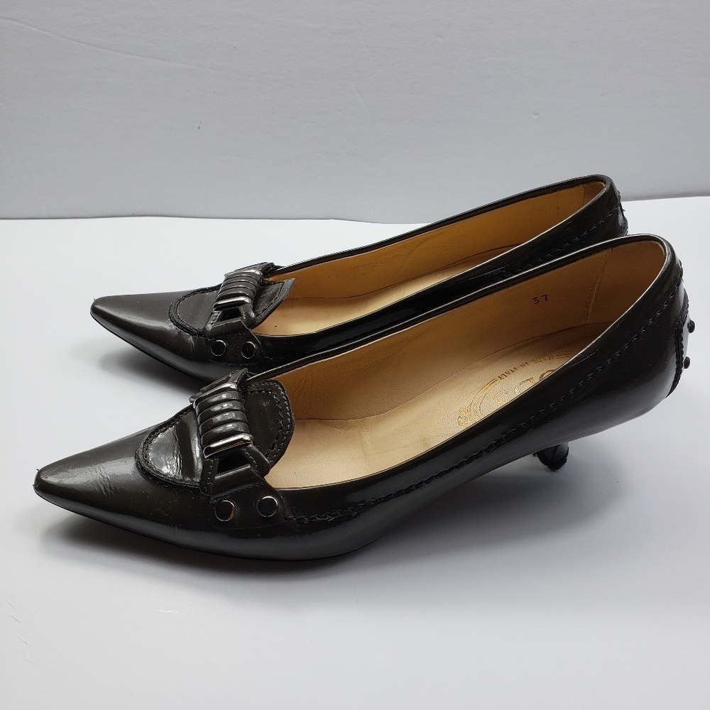 Tod's Kitten Heel Patent leather Shoes